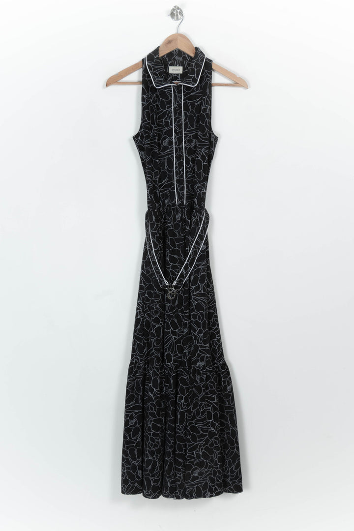 Robe Longue Noire - Taille M/38 de la marque Indies | PARAD117010 - Vendu par Paradigme - Image 2
