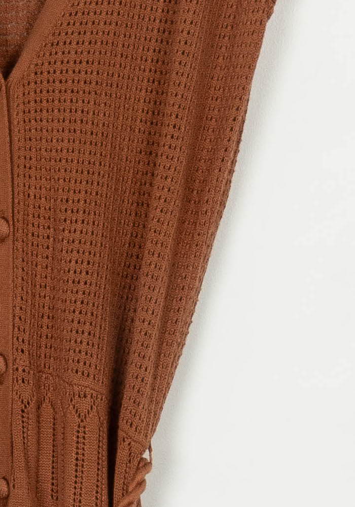 Robe Longue Marron - Taille S/36 de la marque Sessùn | PARAD117011 - Vendu par Paradigme - Image 3