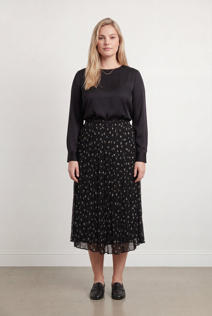 Jupe Plissée Noire - Taille XL/42 de la marque I.Code | PARAD117012 - Vendu par Paradigme - Image 1