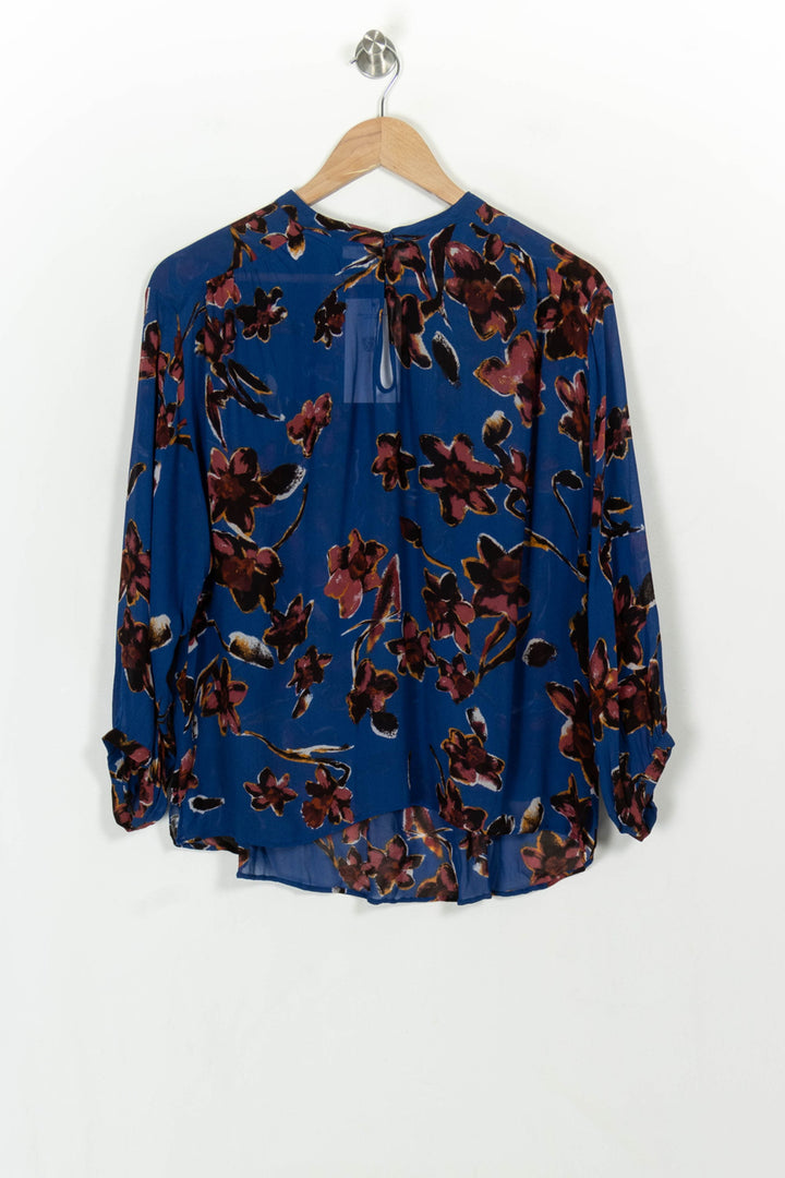 Blouse Bleue et Bordeaux - Taille XL/42 de la marque Gerard Darel | PARAD117013 - Vendu par Paradigme - Image 2