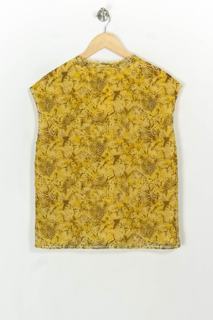 Blouse Jaune et Marron - Taille L/40 de la marque One Step | PARAD117014 - Vendu par Paradigme - Image 5