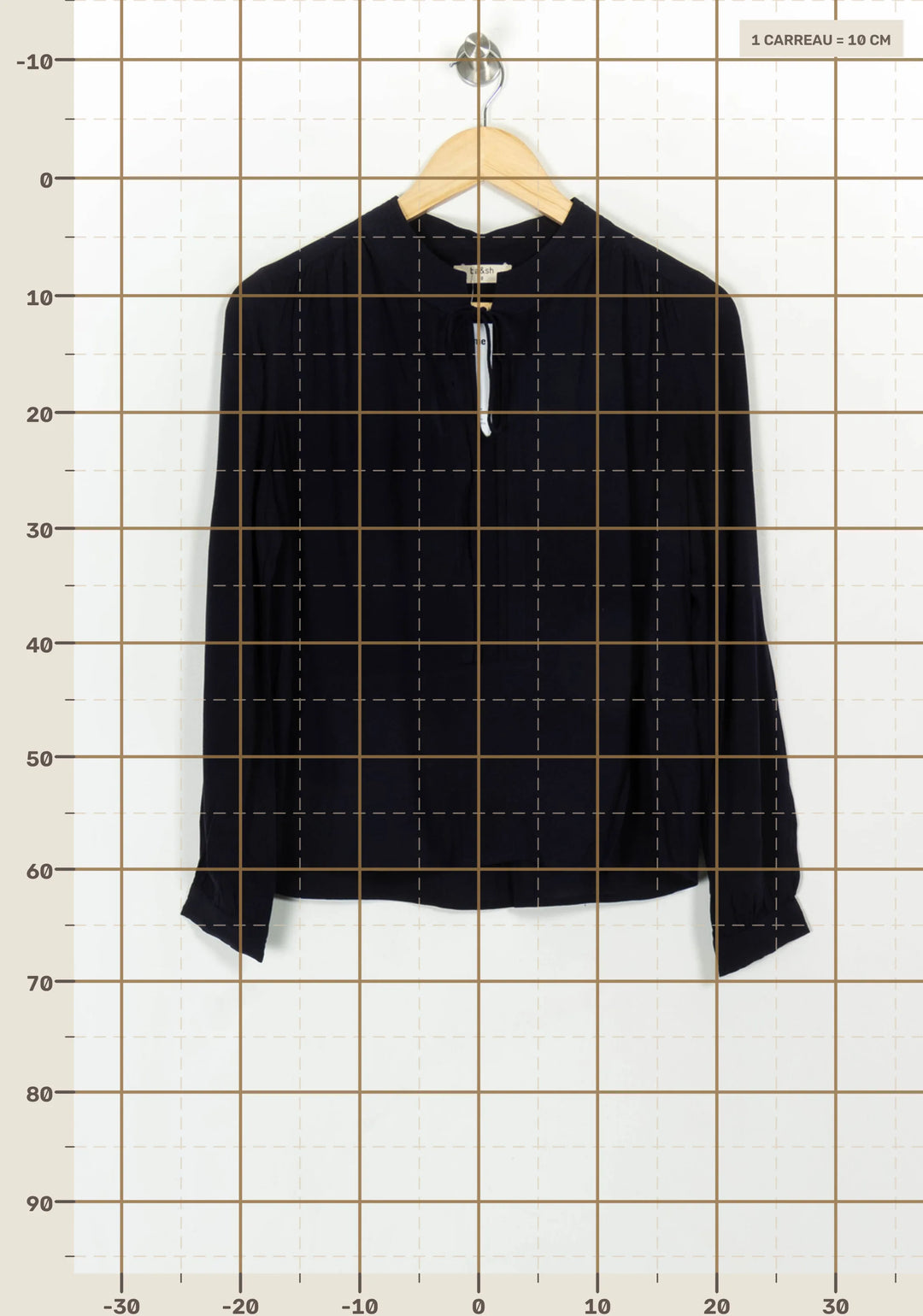 Blouse Bleue - Taille XS/34 de la marque ba&amp;sh | PARAD117017 - Vendu par Paradigme - Image 4