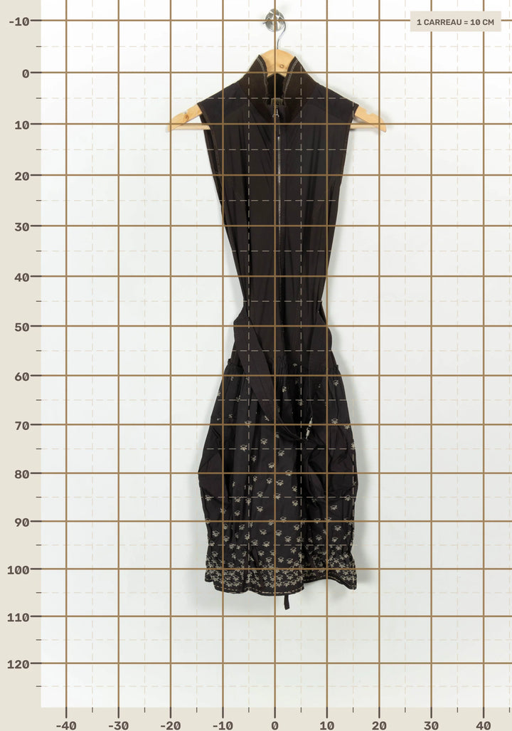 Robe Midi Marron - Taille M/38 de la marque Indies | PARAD117021 - Vendu par Paradigme - Image 4