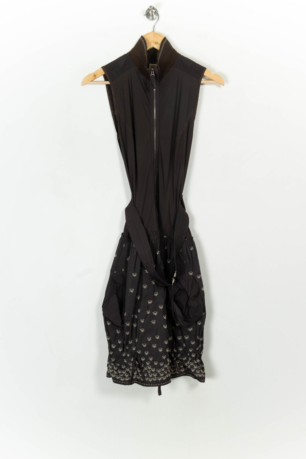 Robe Midi Marron - Taille M/38 de la marque Indies | PARAD117021 - Vendu par Paradigme - Image 2