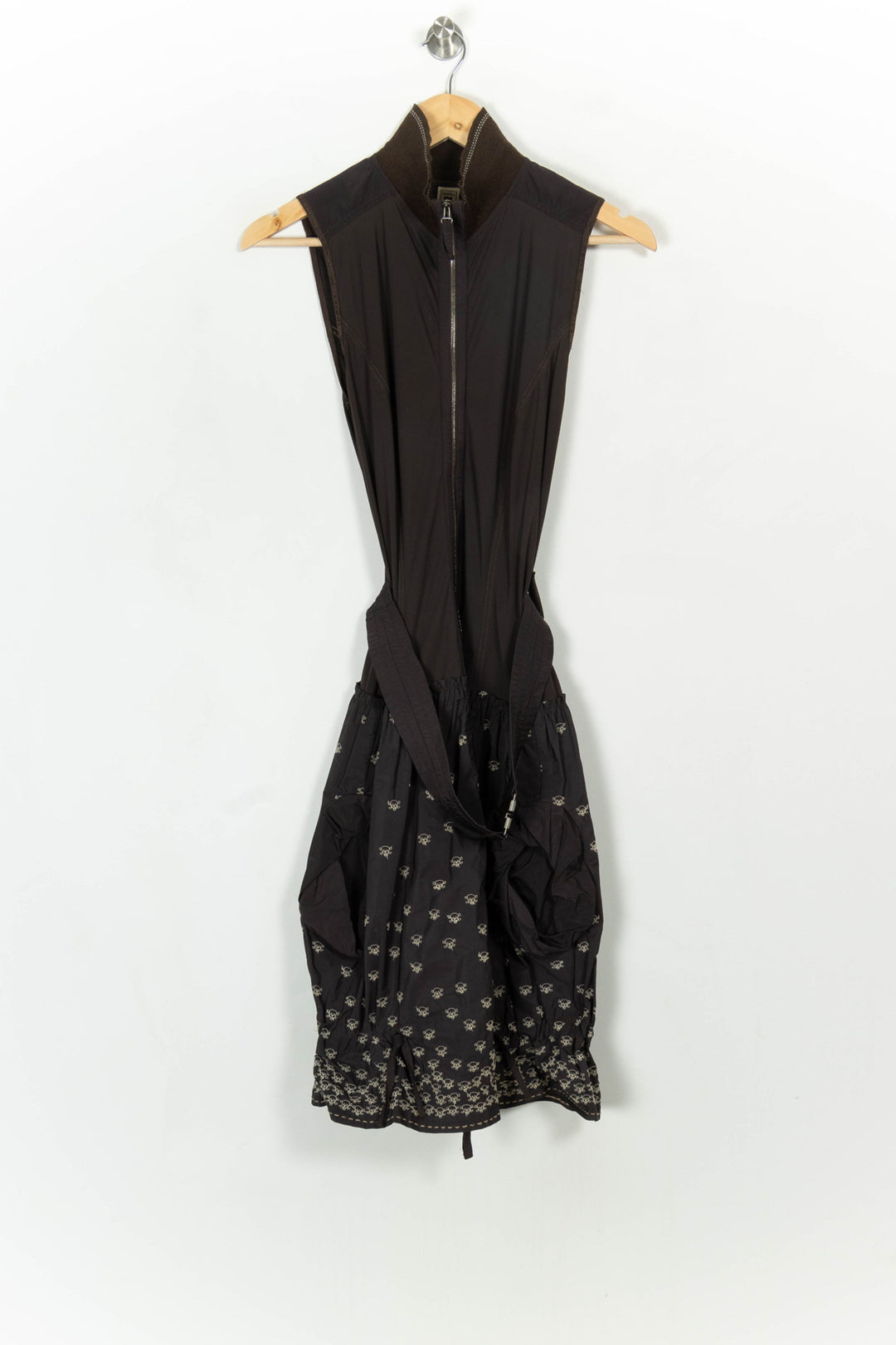 Robe Midi Marron - Taille M/38 de la marque Indies | PARAD117021 - Vendu par Paradigme - Image 2
