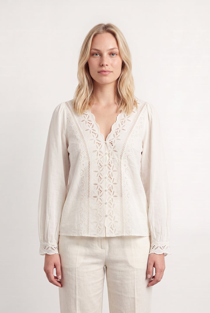 Blouse Blanche - Taille L/40 de la marque Petite Mendigote | PARAD117023 - Vendu par Paradigme - Image 1