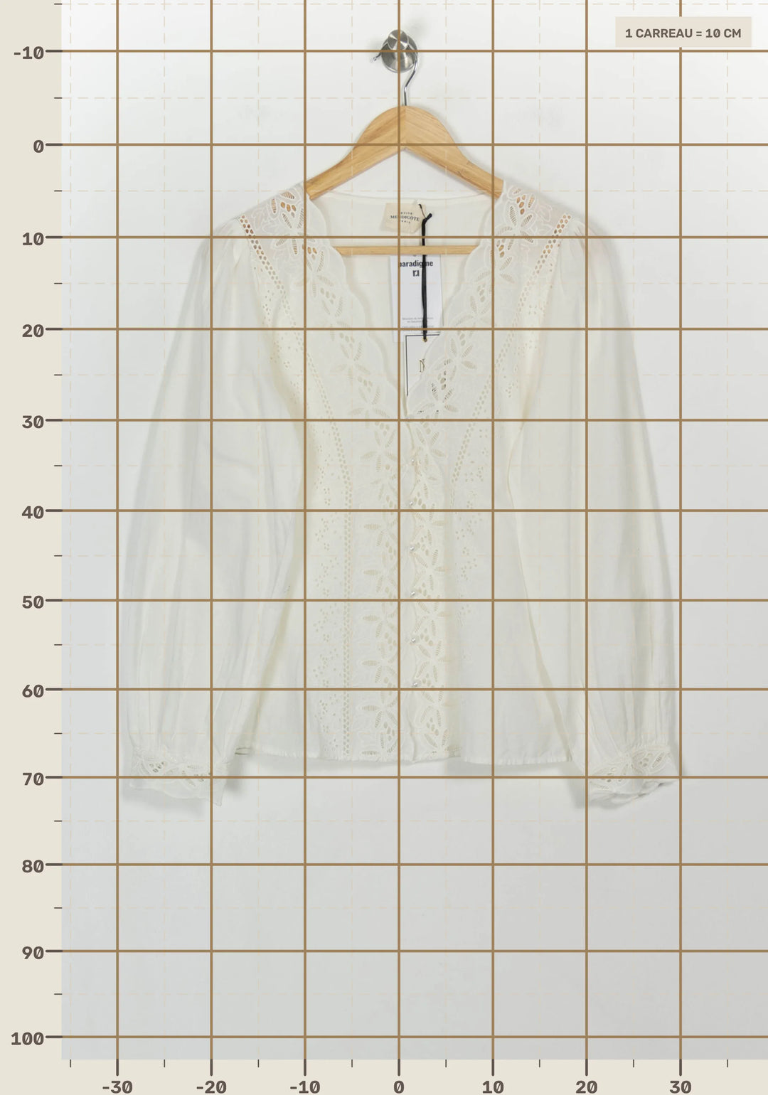 Blouse Blanche - Taille L/40 de la marque Petite Mendigote | PARAD117023 - Vendu par Paradigme - Image 4