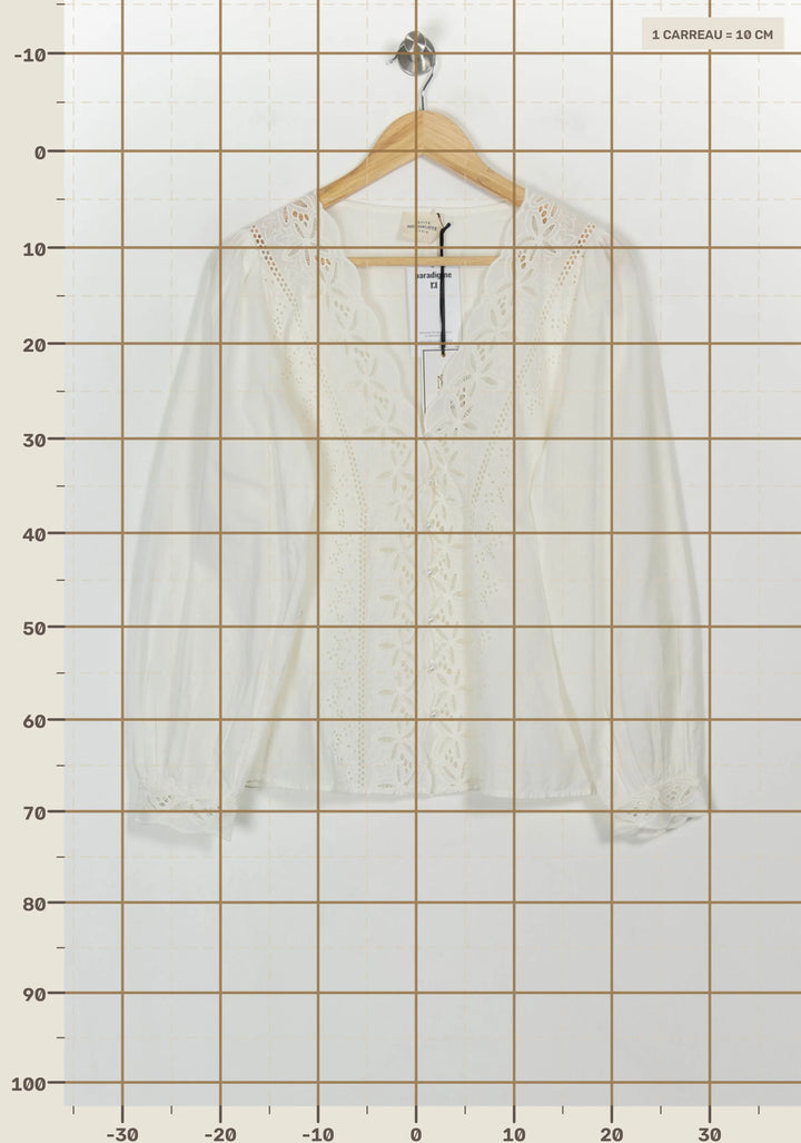 Blouse Blanche - Taille L/40 de la marque Petite Mendigote | PARAD117023 - Vendu par Paradigme - Image 4
