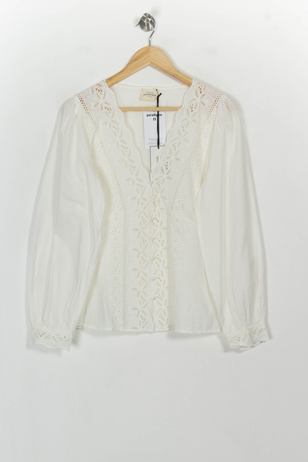 Blouse Blanche - Taille L/40 de la marque Petite Mendigote | PARAD117023 - Vendu par Paradigme - Image 2