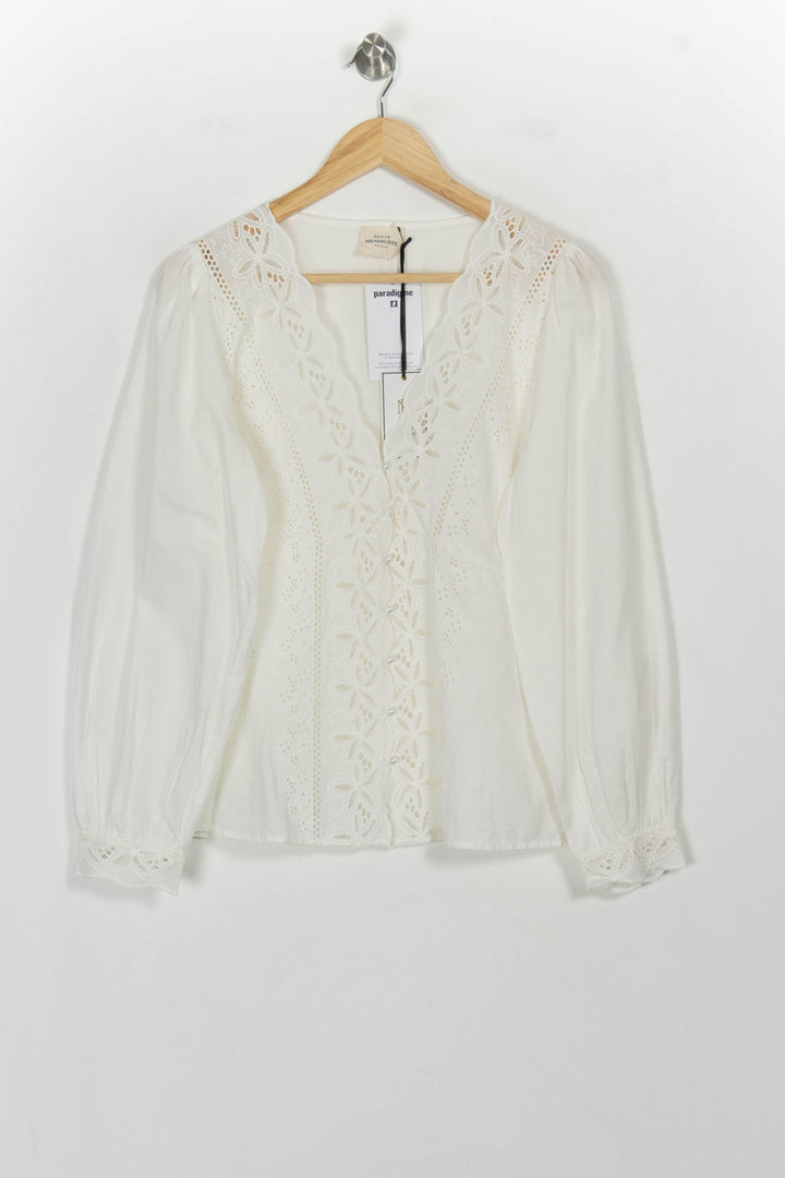 Blouse Blanche - Taille L/40 de la marque Petite Mendigote | PARAD117023 - Vendu par Paradigme - Image 2