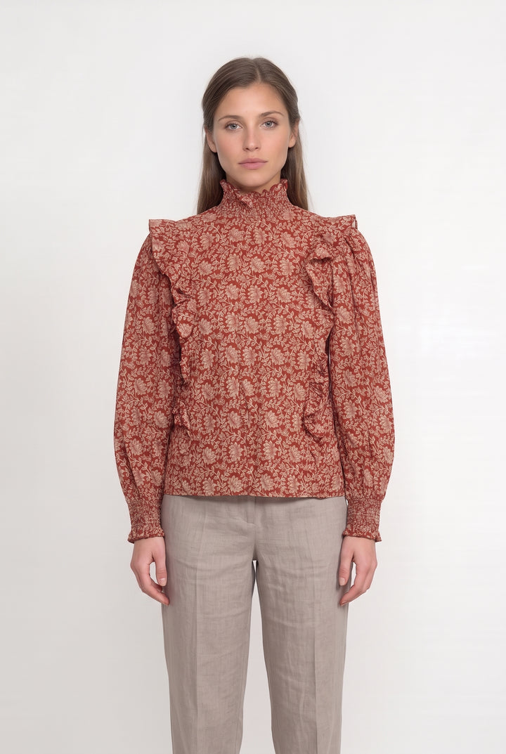 Blouse Rouge et Blanche - Taille M/38 de la marque Petite Mendigote | PARAD117024 - Vendu par Paradigme - Image 1