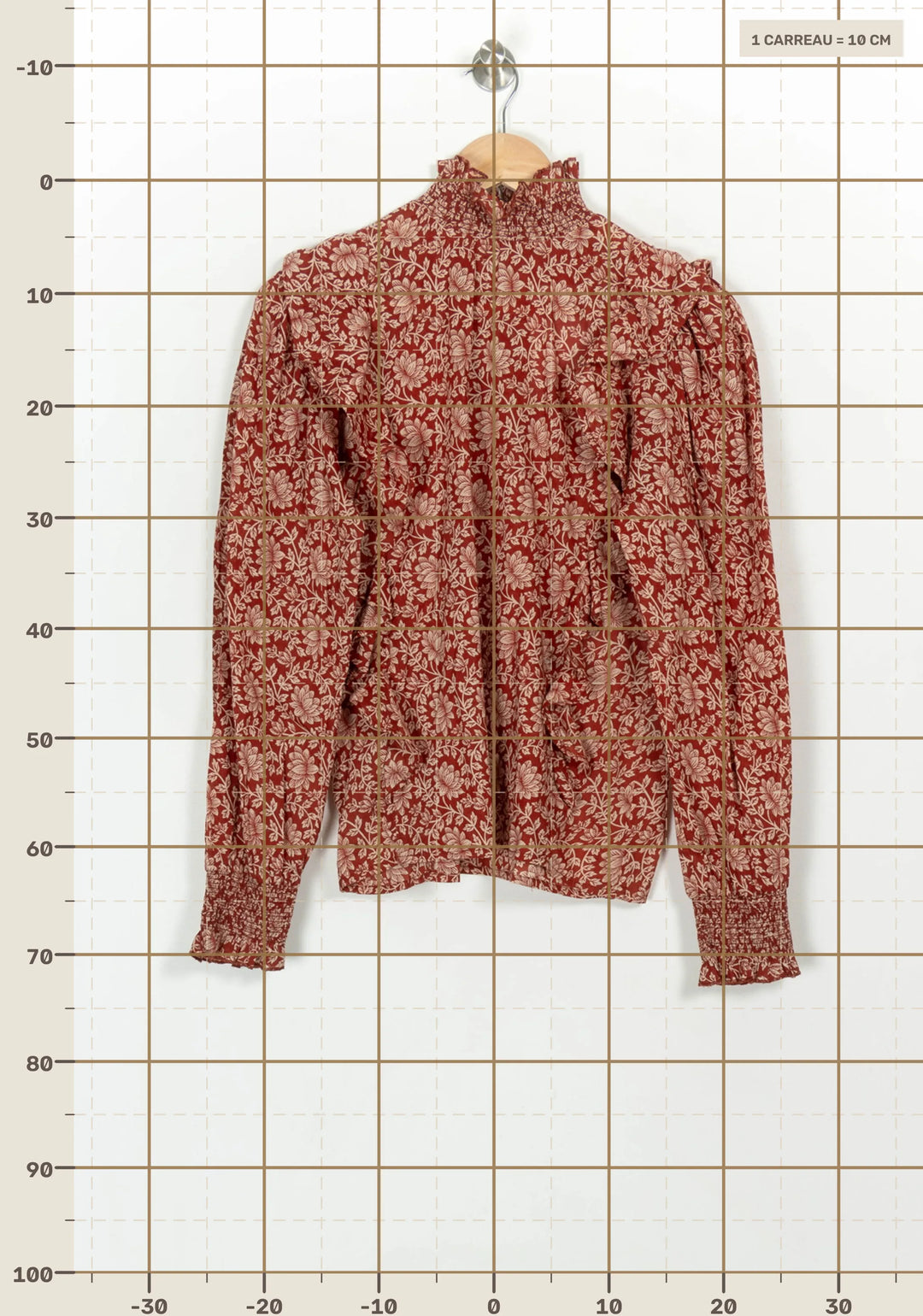 Blouse Rouge et Blanche - Taille M/38 de la marque Petite Mendigote | PARAD117024 - Vendu par Paradigme - Image 4