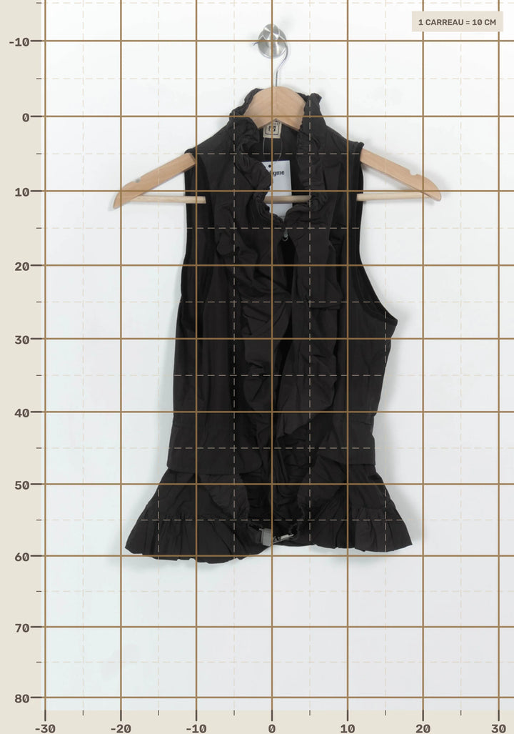 Gilet Noir - Taille M/38 de la marque Indies | PARAD117025 - Vendu par Paradigme - Image 4