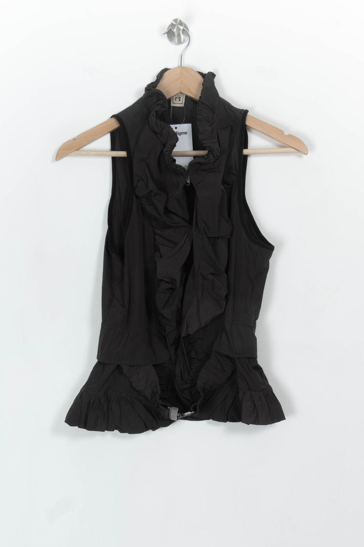 Gilet Noir - Taille M/38 de la marque Indies | PARAD117025 - Vendu par Paradigme - Image 2