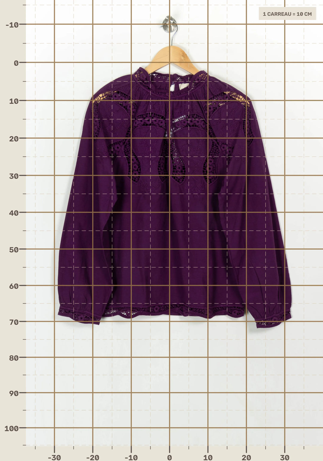 Blouse Violette - Taille M/38 de la marque Petite Mendigote | PARAD117026 - Vendu par Paradigme - Image 4