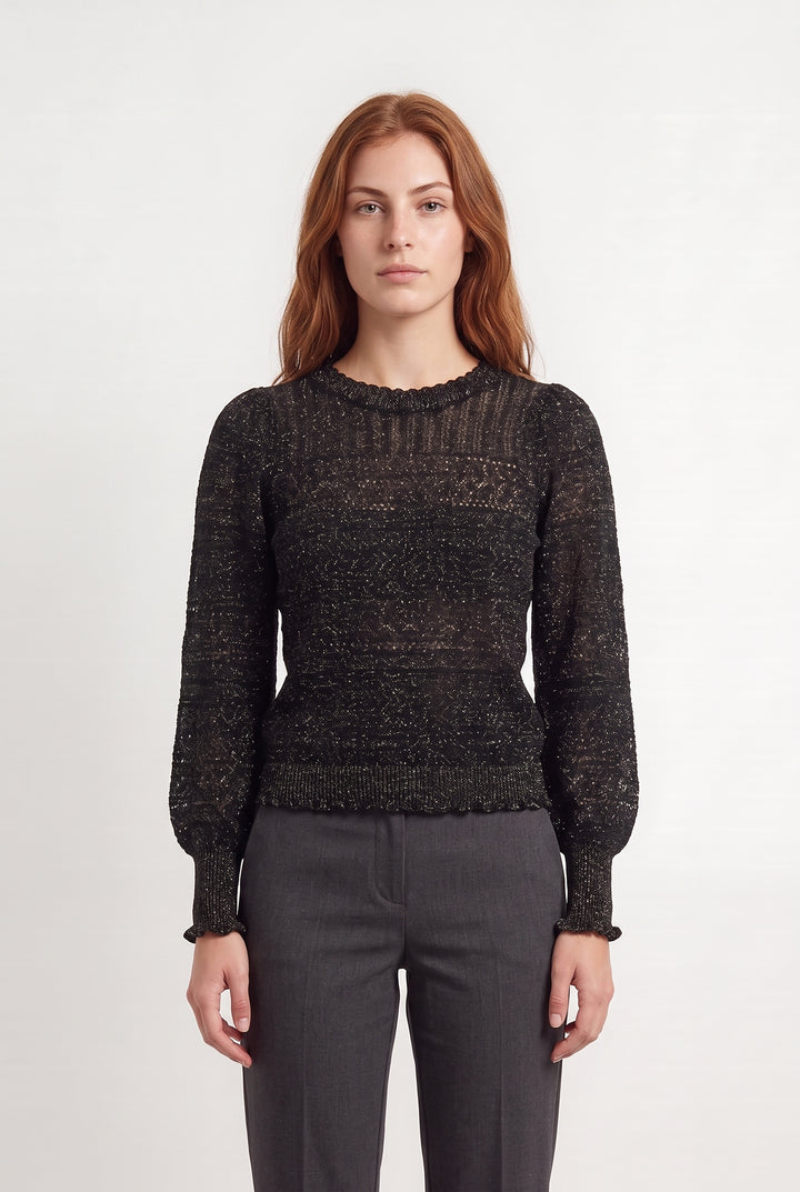 Blouse Noire - Taille M/38 de la marque Petite Mendigote | PARAD117028 - Vendu par Paradigme - Image 1