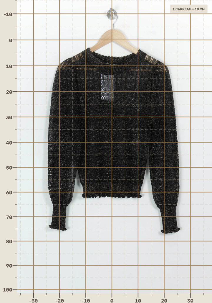 Blouse Noire - Taille M/38 de la marque Petite Mendigote | PARAD117028 - Vendu par Paradigme - Image 4