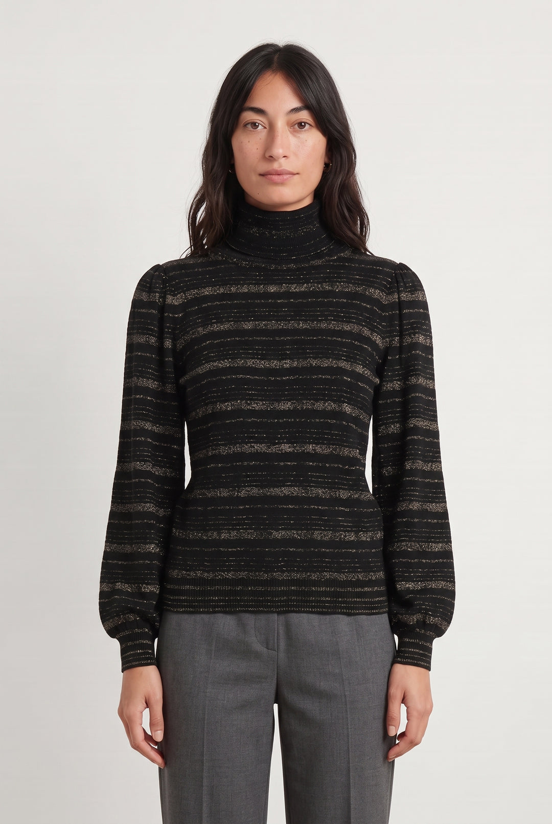 Pull Noir et Doré - Taille M/38 de la marque Petite Mendigote | PARAD117029 - Vendu par Paradigme - Image 1