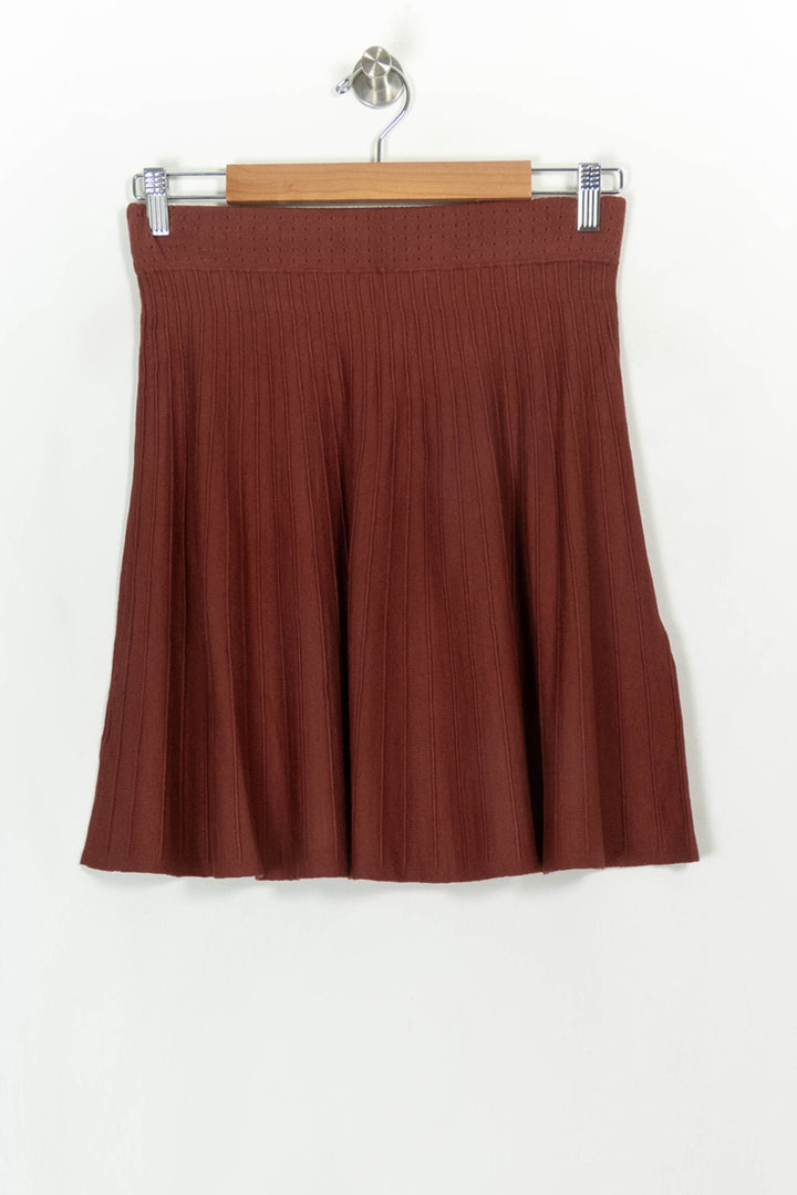 Jupe Plissée Bordeaux - Taille L/40 de la marque Petite Mendigote | PARAD117030 - Vendu par Paradigme - Image 5