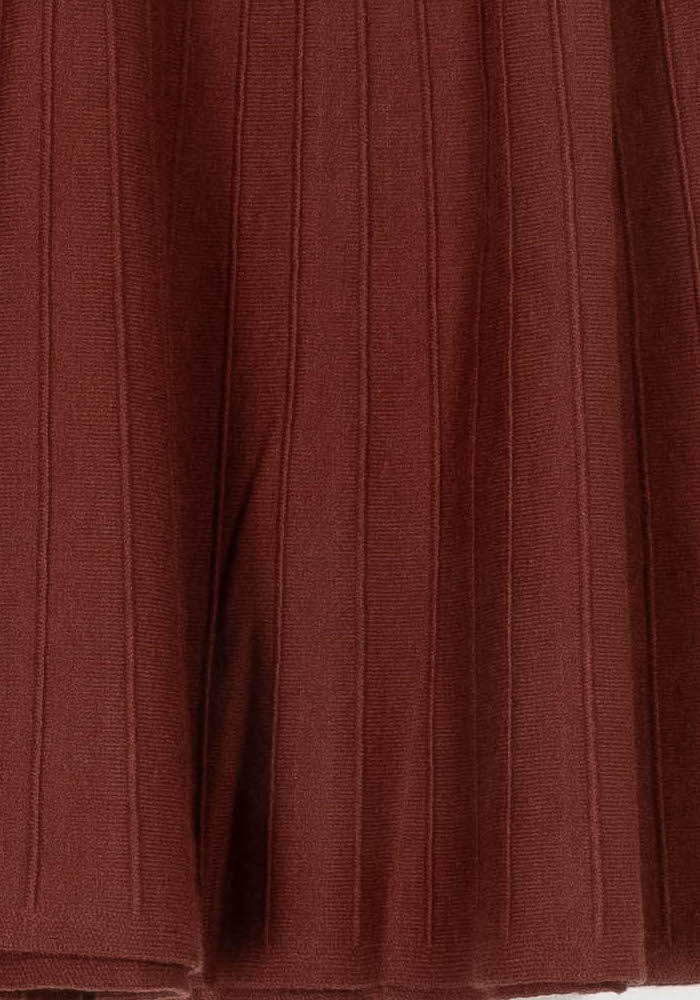 Jupe Plissée Bordeaux - Taille L/40 de la marque Petite Mendigote | PARAD117030 - Vendu par Paradigme - Image 3