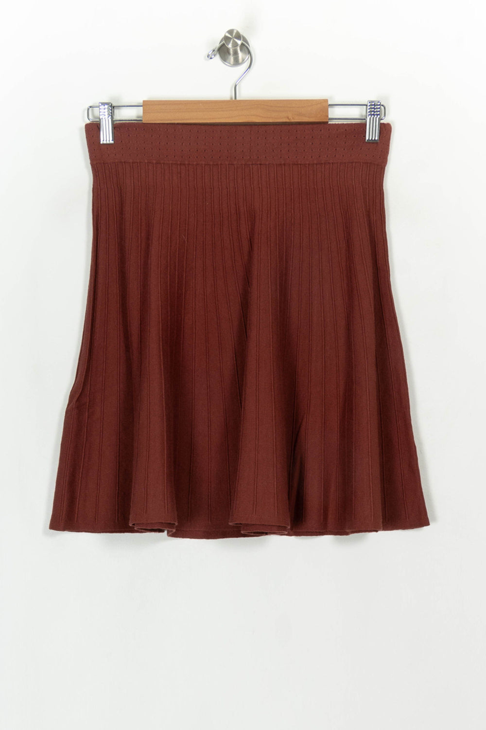 Jupe Plissée Bordeaux - Taille L/40 de la marque Petite Mendigote | PARAD117030 - Vendu par Paradigme - Image 2