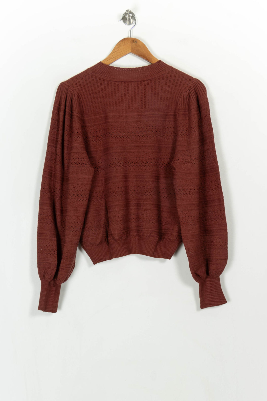 Pull Bordeaux - Taille L/40 de la marque Petite Mendigote | PARAD117031 - Vendu par Paradigme - Image 5