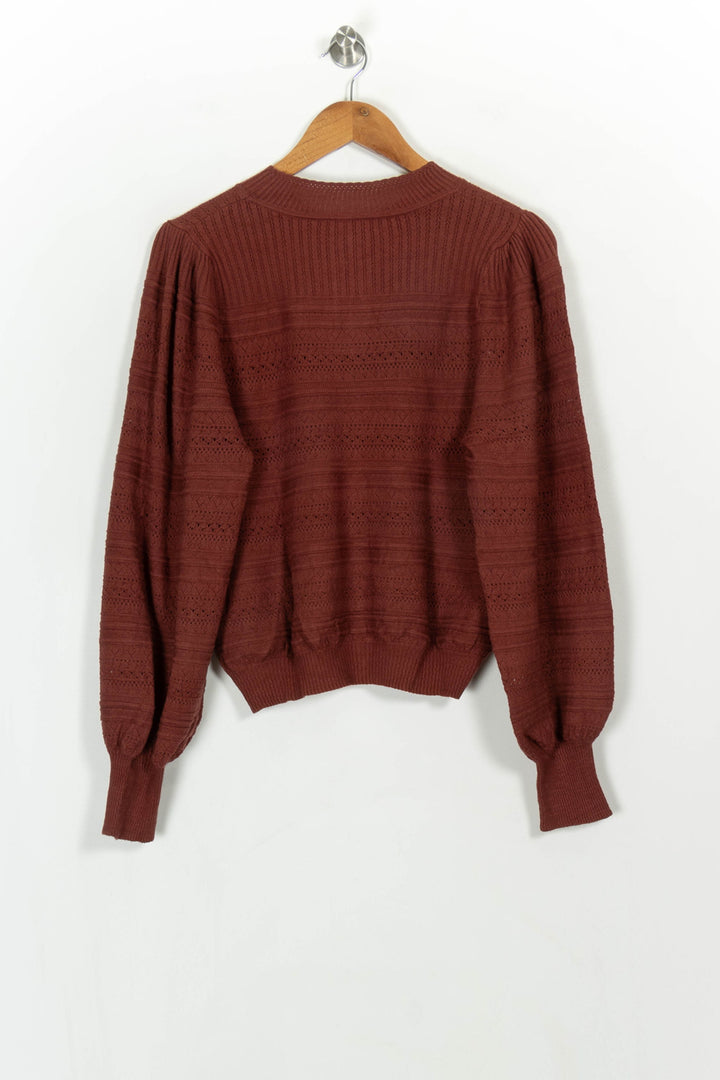 Pull Bordeaux - Taille L/40 de la marque Petite Mendigote | PARAD117031 - Vendu par Paradigme - Image 5