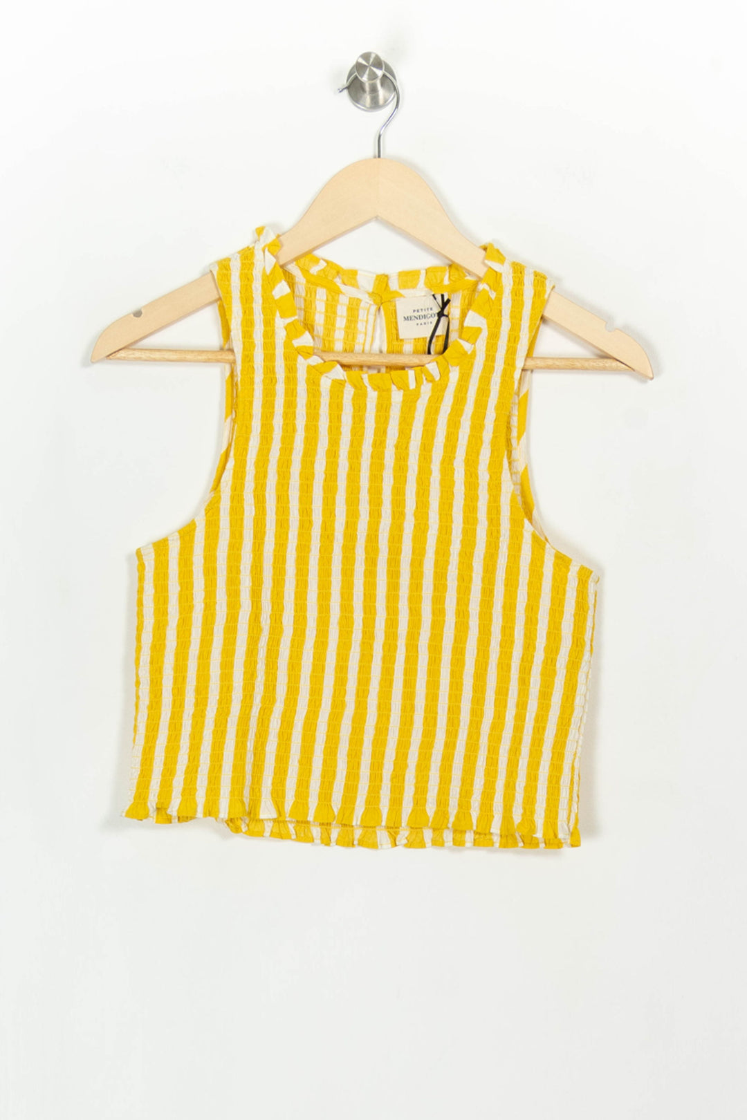 Débardeur Jaune et Blanc - Taille L/40 de la marque Petite Mendigote | PARAD117036 - Vendu par Paradigme - Image 2