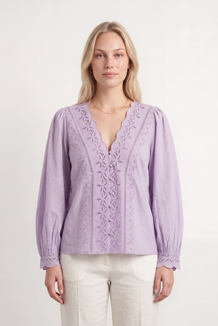 Blouse Violette - Taille L/40 de la marque Petite Mendigote | PARAD117037 - Vendu par Paradigme - Image 1