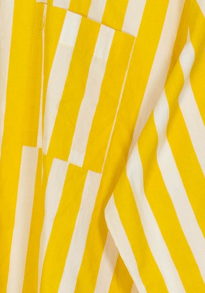 Chemise Jaune et Blanche - Taille M/38 de la marque Petite Mendigote | PARAD117044 - Vendu par Paradigme - Image 3