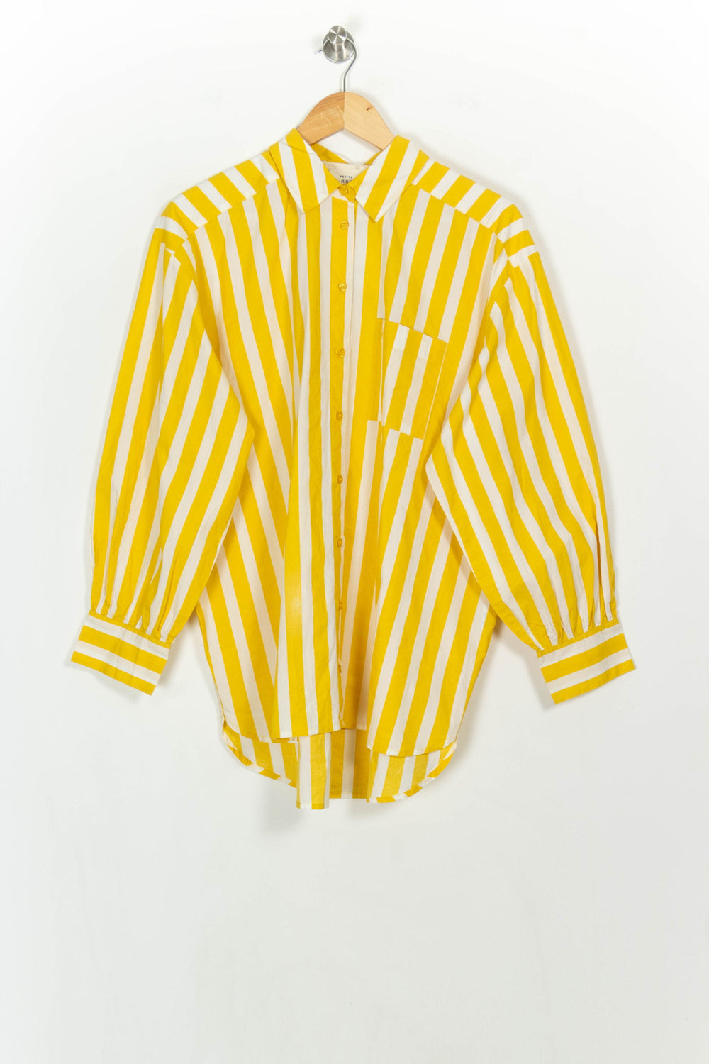 Chemise Jaune et Blanche - Taille M/38 de la marque Petite Mendigote | PARAD117044 - Vendu par Paradigme - Image 2