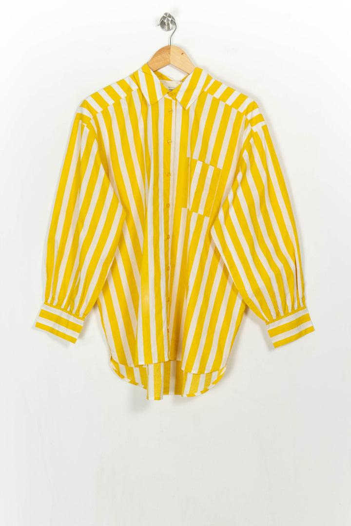 Chemise Jaune et Blanche - Taille M/38 de la marque Petite Mendigote | PARAD117044 - Vendu par Paradigme - Image 2
