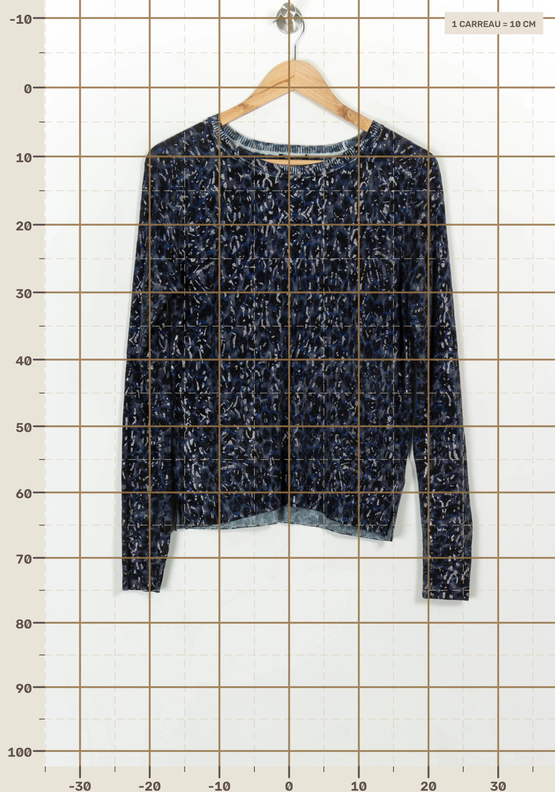 Pull Bleu et Noir - Taille XS/34 de la marque IKKS | PARAD117046 - Vendu par Paradigme - Image 4