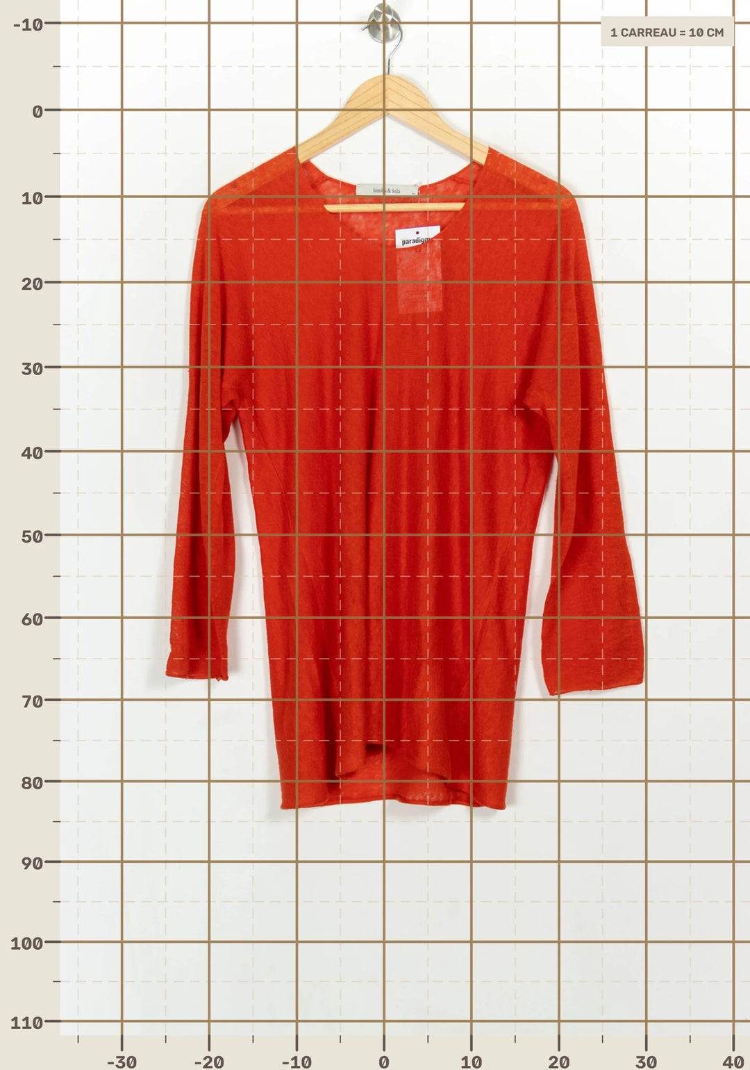 Pull Orange - Taille M/38 de la marque Bimba y Lola | PARAD117051 - Vendu par Paradigme - Image 4