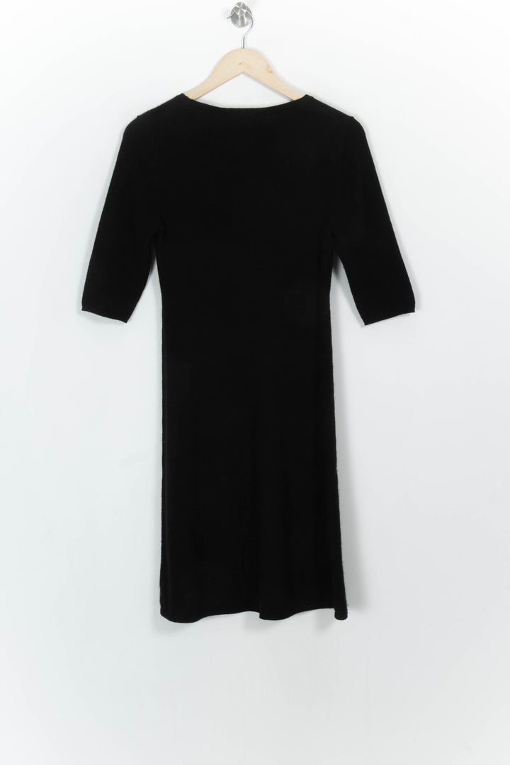 Robe Midi Noire - Taille M/38 de la marque Eric Bompard | PARAD117052 - Vendu par Paradigme - Image 5
