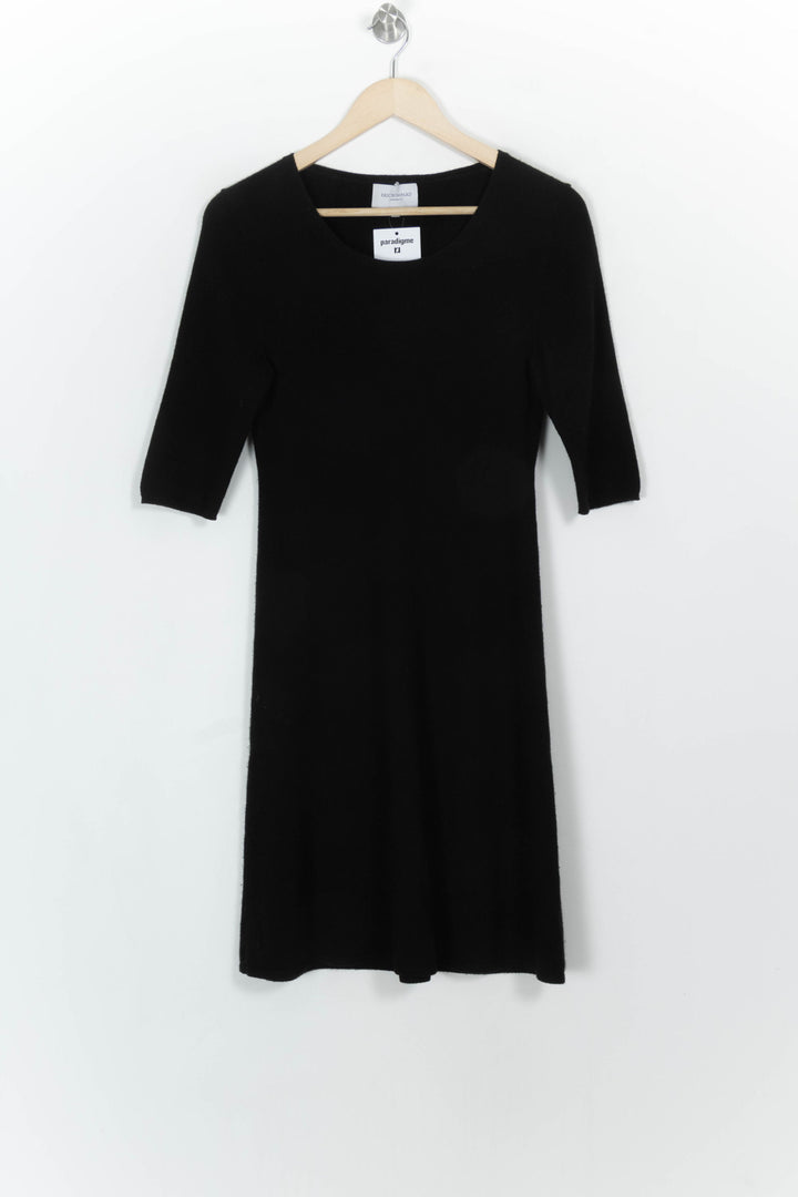 Robe Midi Noire - Taille M/38 de la marque Eric Bompard | PARAD117052 - Vendu par Paradigme - Image 2