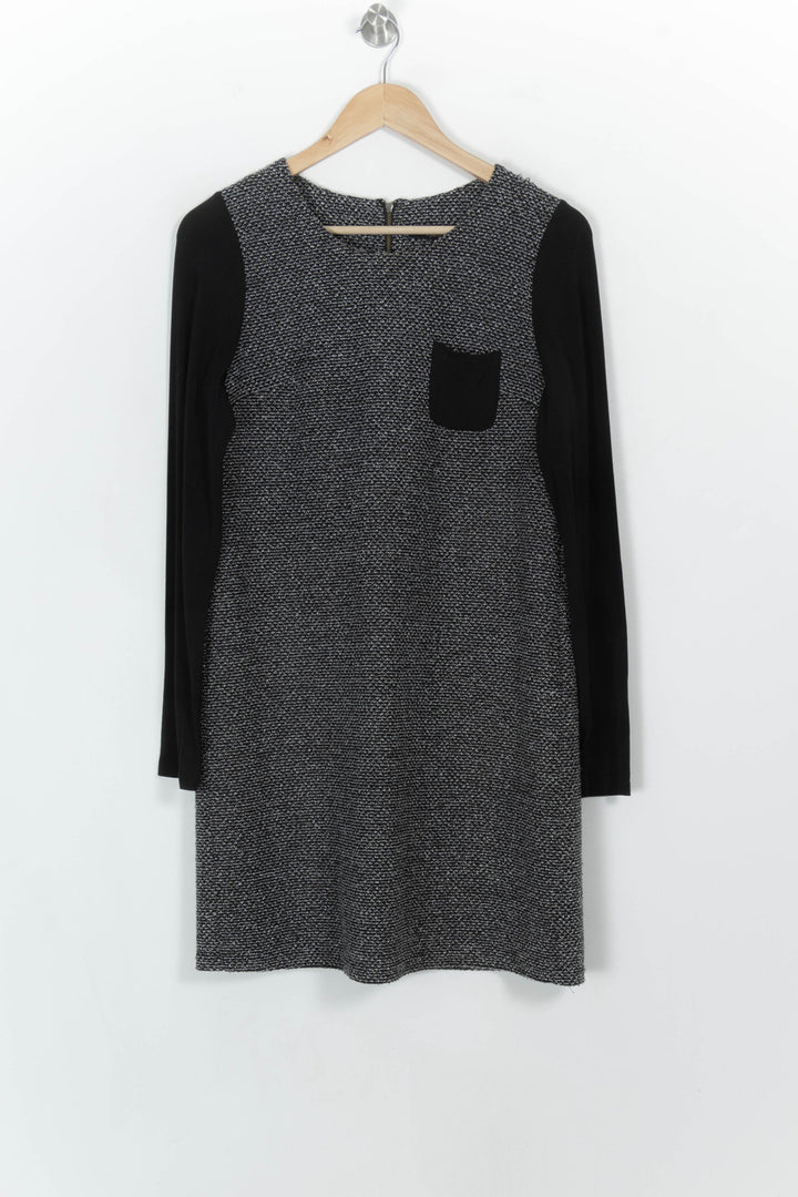 Robe Gris et Noir - Taille L/40 de la marque La Fée Maraboutée | PARAD117057 - Vendu par Paradigme - Image 2