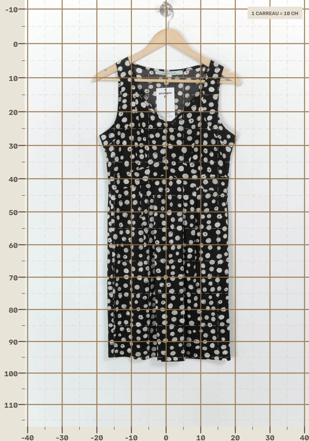 Robe Noire et Blanche - Taille XL/42 de la marque La Fée Maraboutée | PARAD117058 - Vendu par Paradigme - Image 4