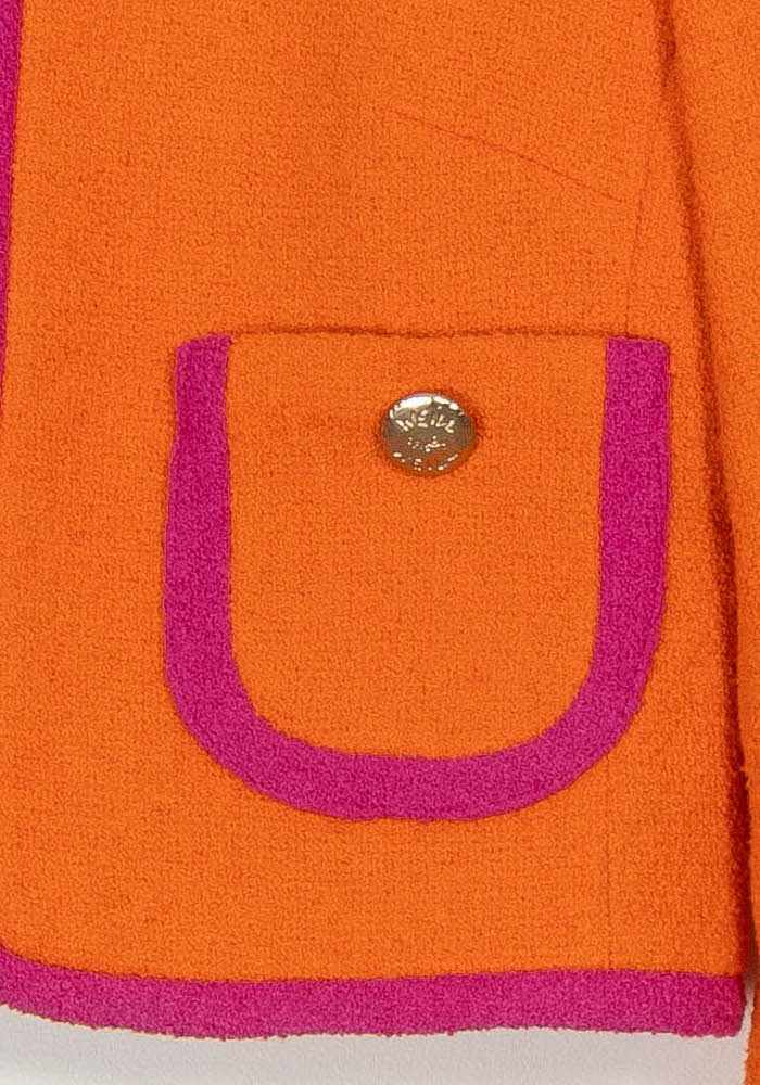 Veste Courte Orange et Rose - Taille XS/34 de la marque Weill | PARAD117059 - Vendu par Paradigme - Image 3