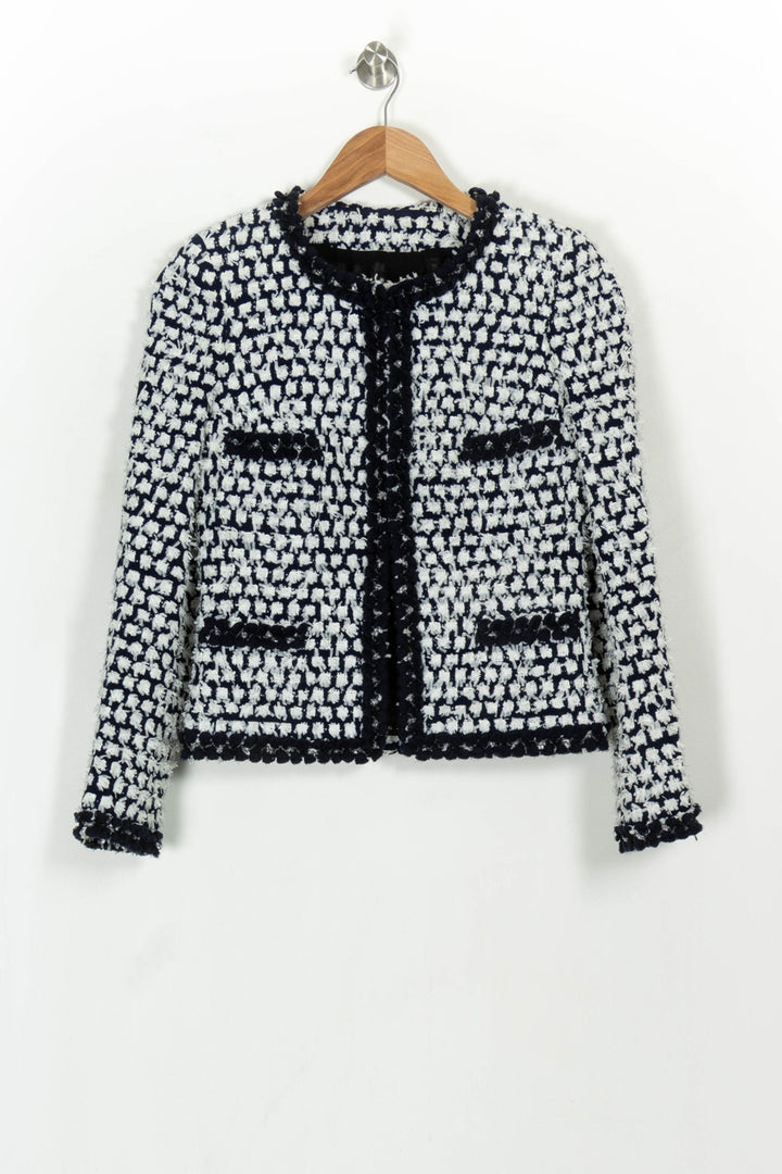 Veste Tweed Bleu et Blanc - Taille XS/34 de la marque Weill | PARAD117060 - Vendu par Paradigme - Image 2