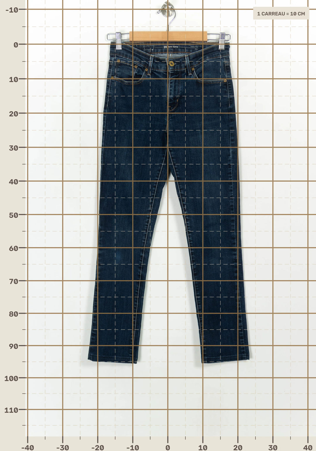 Jean Skinny Bleu - Taille M/38 de la marque Levi&