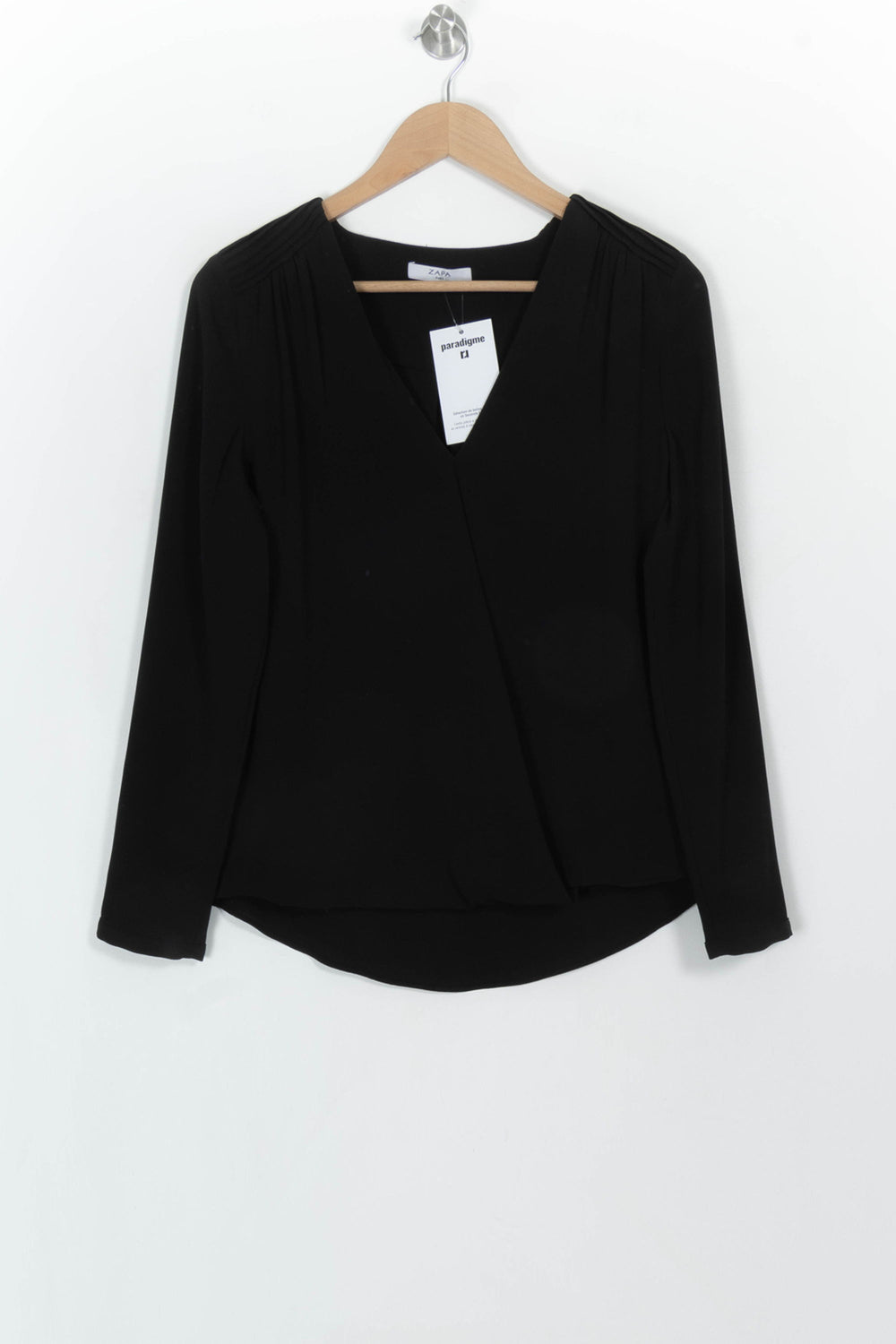Blouse Noire - Taille M/38 de la marque ZAPA | PARAD117065 - Vendu par Paradigme - Image 2