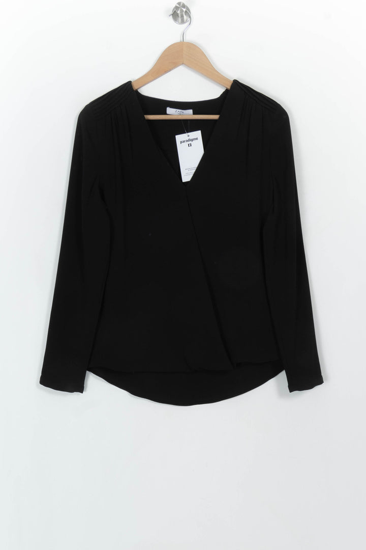 Blouse Noire - Taille M/38 de la marque ZAPA | PARAD117065 - Vendu par Paradigme - Image 2