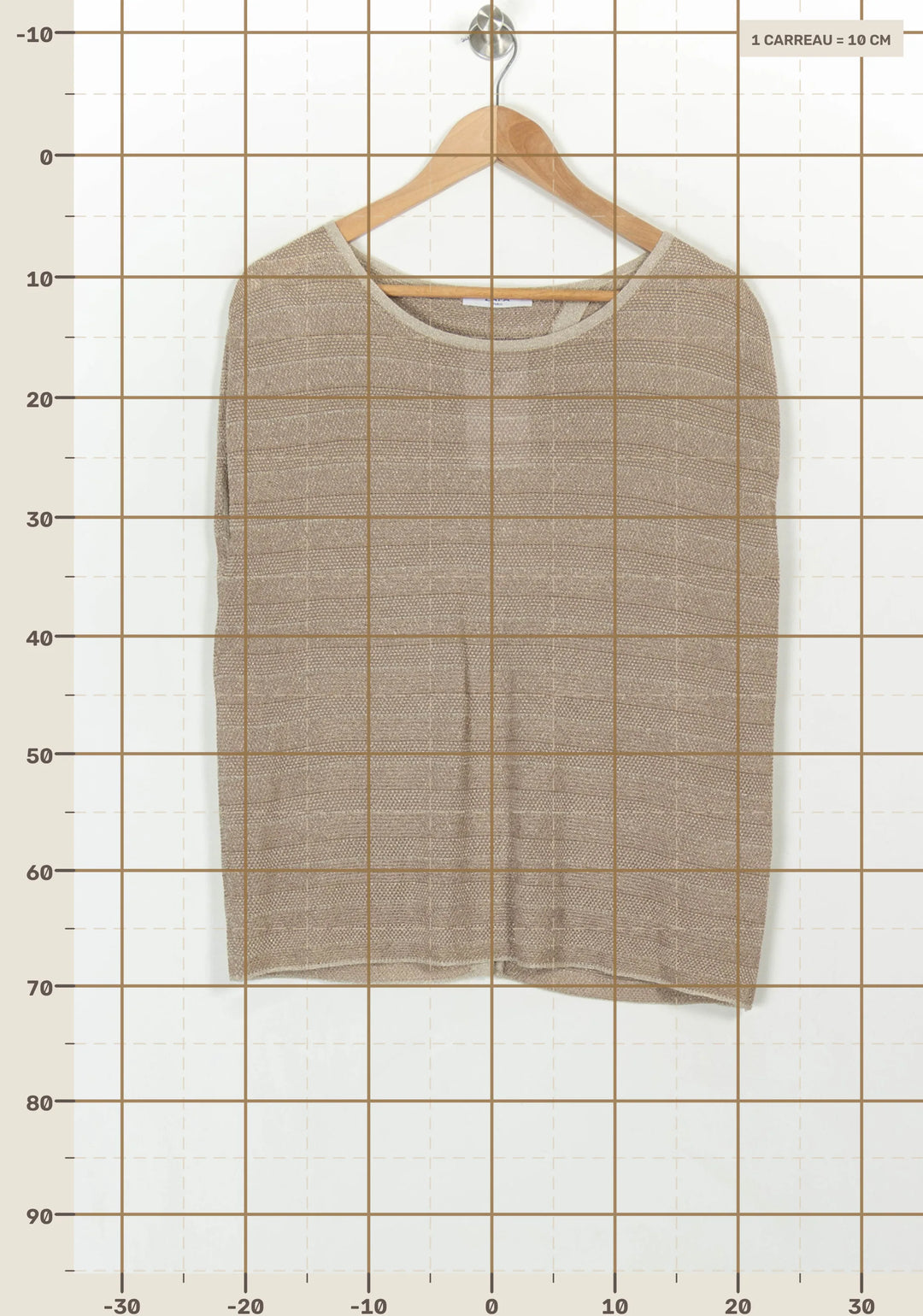 Pull Beige - Taille S/36 de la marque ZAPA | PARAD117069 - Vendu par Paradigme - Image 4