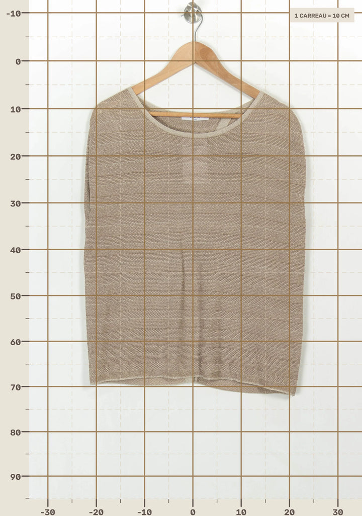 Pull Beige - Taille S/36 de la marque ZAPA | PARAD117069 - Vendu par Paradigme - Image 4