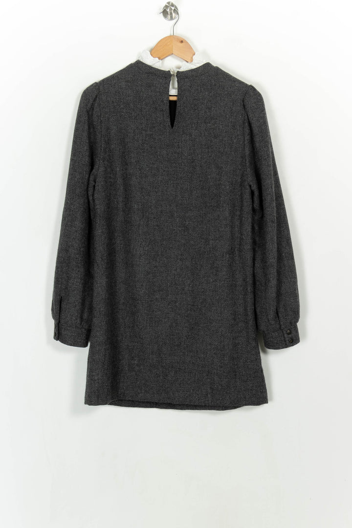 Robe Courte Grise et Blanche - Taille L/40 de la marque Sézane | PARAD117081 - Vendu par Paradigme - Image 5