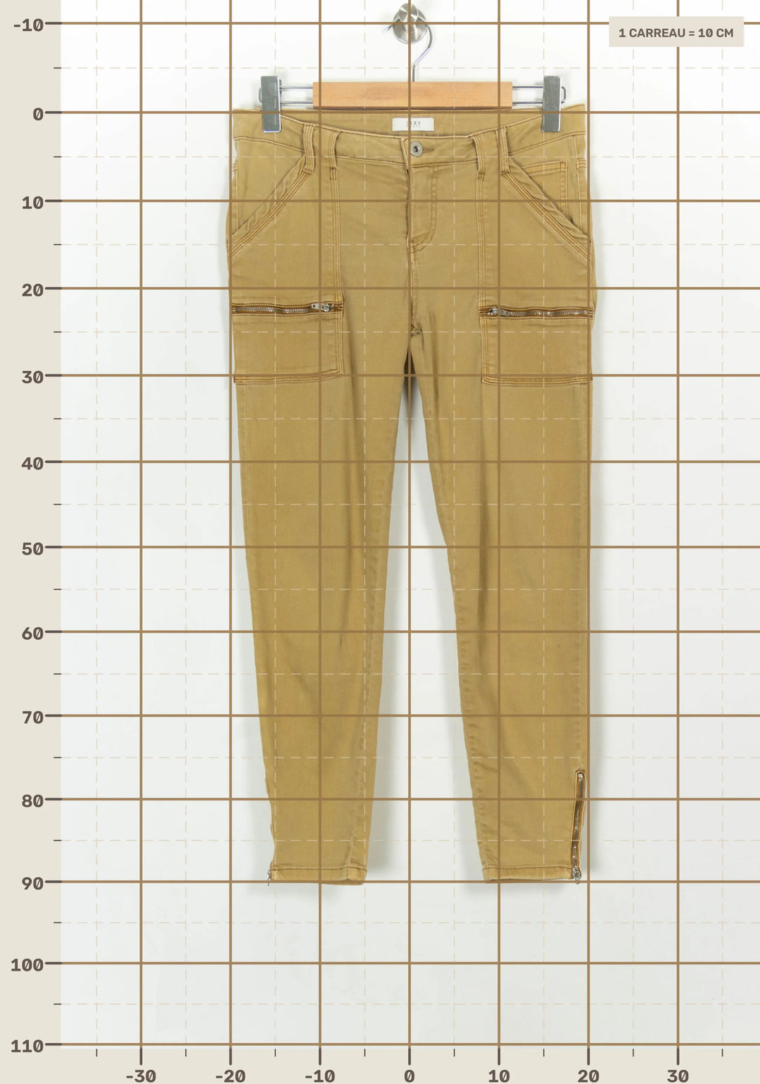 Pantalon Cargo Beige - Taille L/40 de la marque IKKS | PARAD117085 - Vendu par Paradigme - Image 4