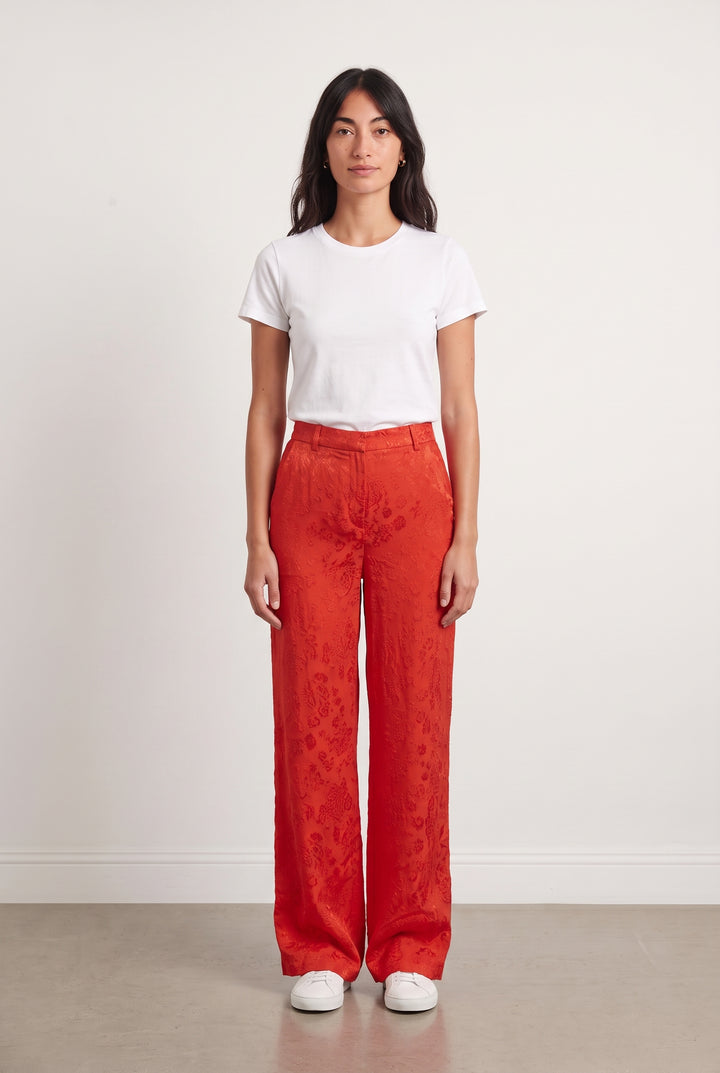 Pantalon Large Rouge - Taille S/36 de la marque Karl Marc John | PARAD117111 - Vendu par Paradigme - Image 1