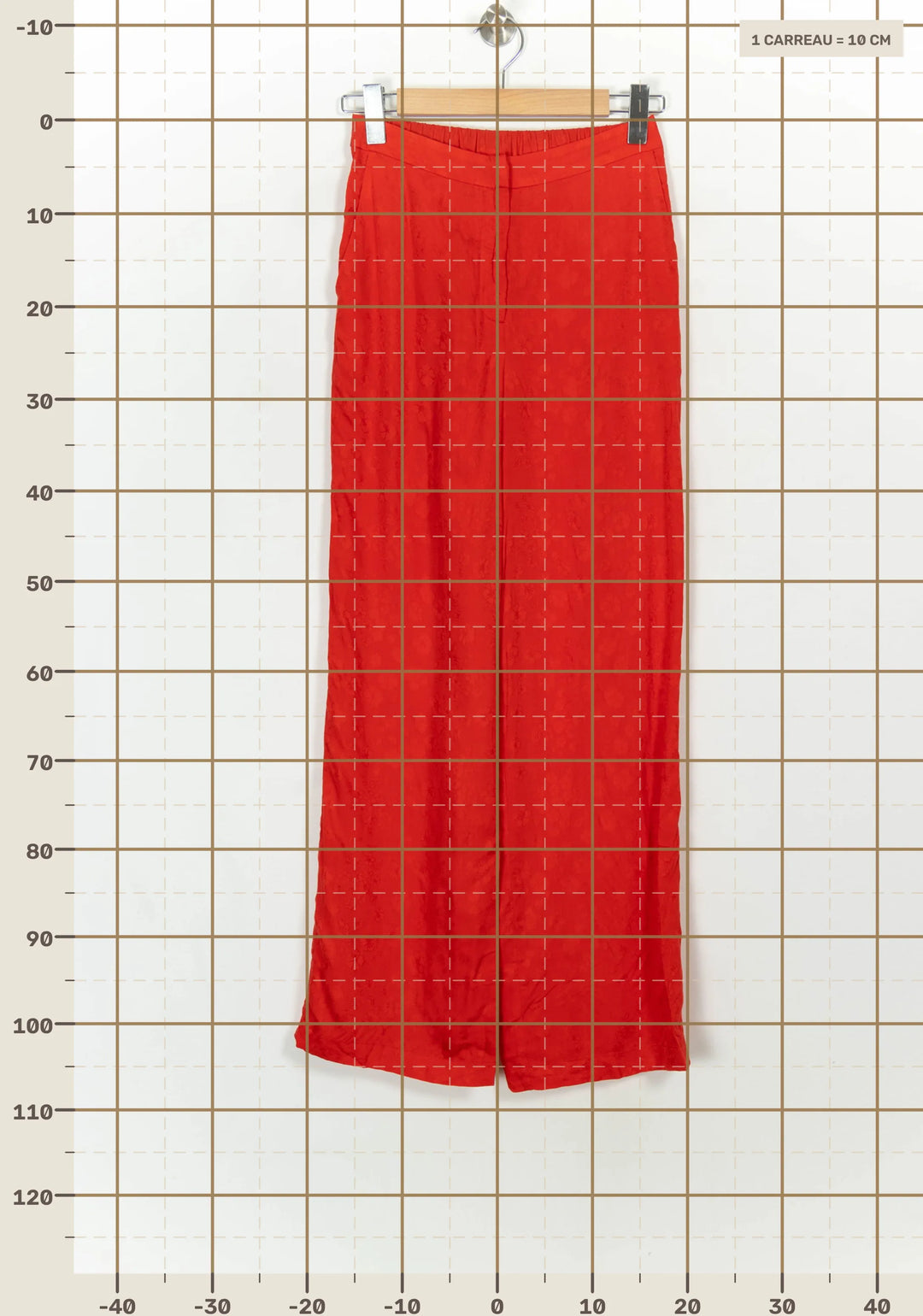Pantalon Large Rouge - Taille S/36 de la marque Karl Marc John | PARAD117111 - Vendu par Paradigme - Image 4