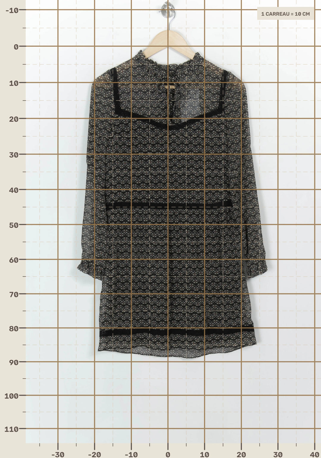 Robe Courte Noire - Taille XS/34 de la marque Sézane | PARAD117115 - Vendu par Paradigme - Image 4